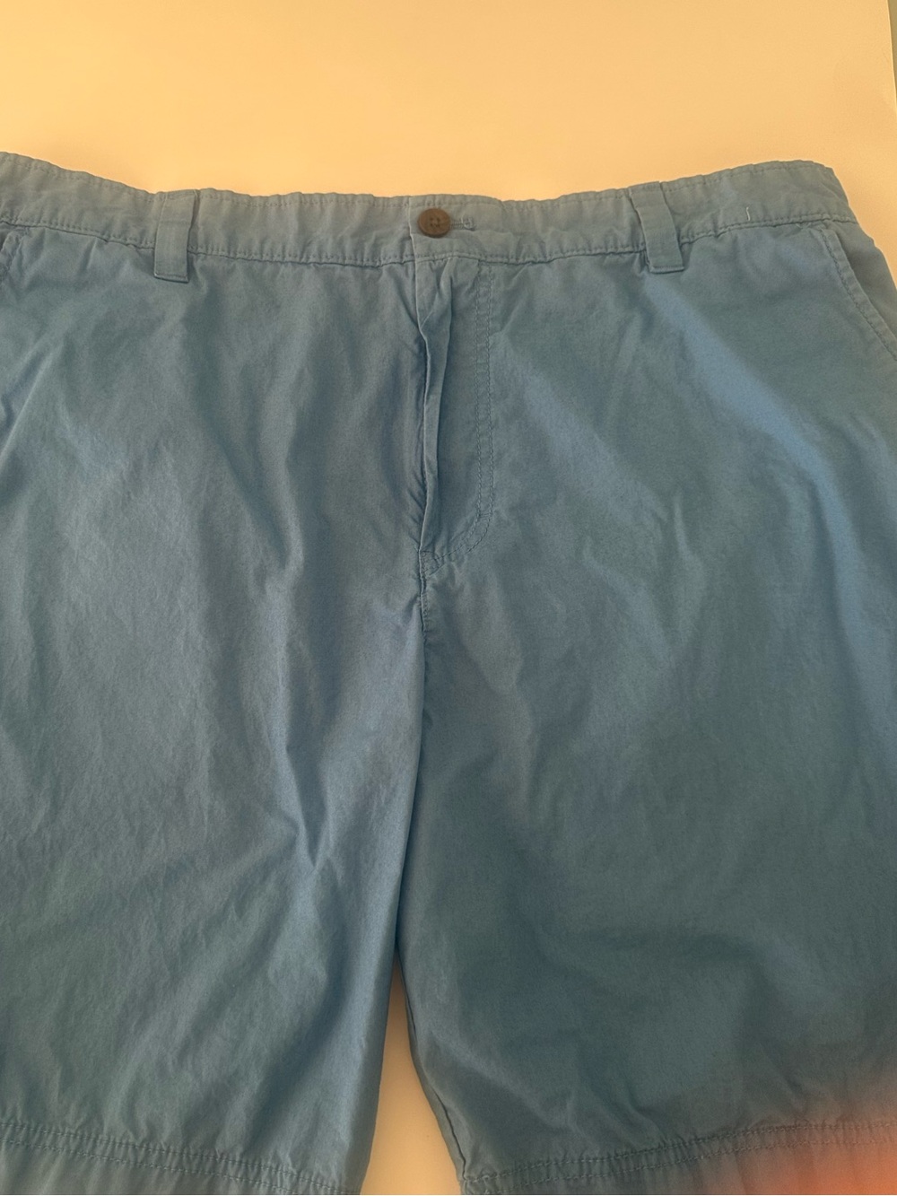 Izod Men's Sky Blue Flat-Front Chino Shorts